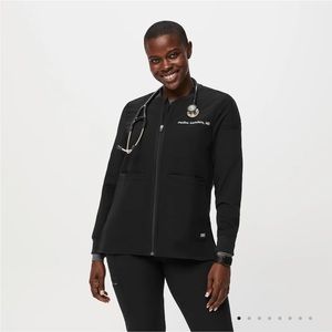 Figs Women’s Black Bellery Scrub Jacket